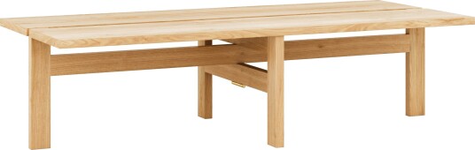 Moebe rectangular coffee table salongbord large Eik
