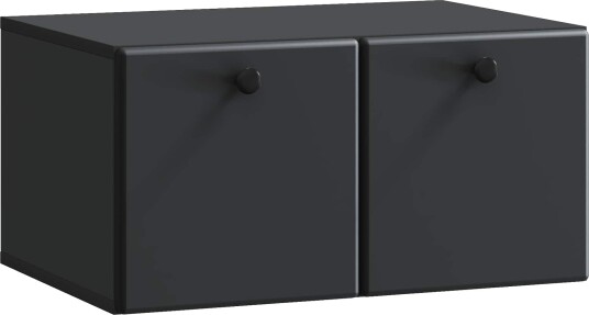 Vegghengt TV skap 59,5 x 41 x 30 cm Svart Konstruert tre