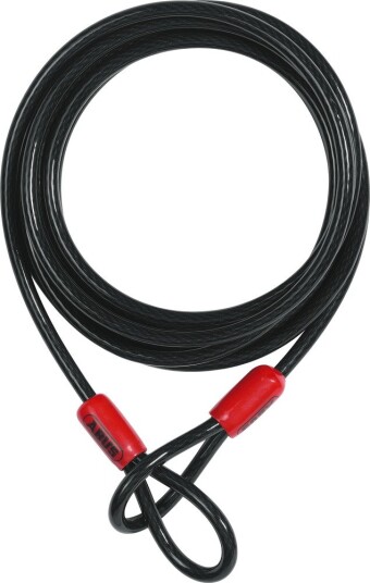 Abus, Cobra, Wire, Rustfritt stål, Svart (Ø8mmx200cm) -1stk. Abus, Cobra, Wire, Rustfritt stål, Svart (Ø8mmx200cm) -1stk.