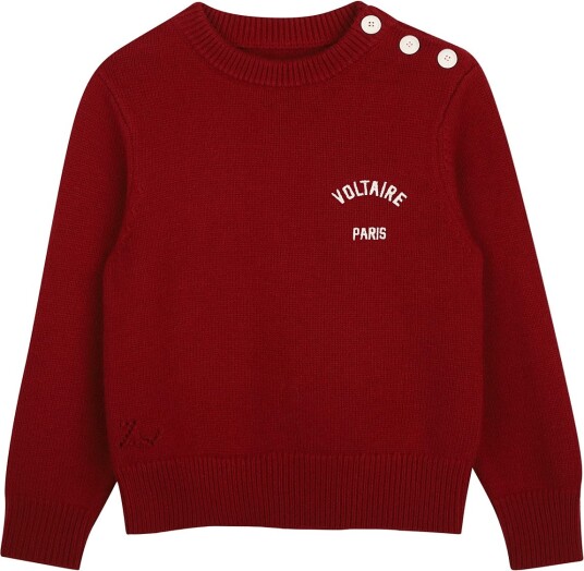 Zadig & Voltaire Kids Pullover CRIMSON 164