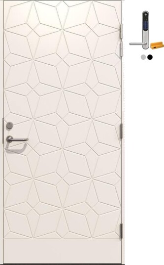 Ytterdør Gilje Odin med Yale Doorman Classic Home
