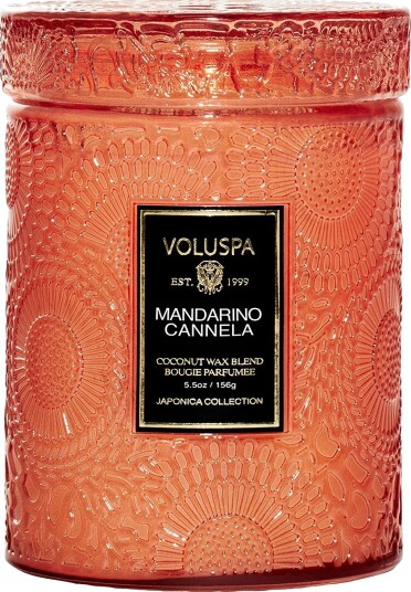 Voluspa Mandarino Cannela Small Jar Candle 50H Orange