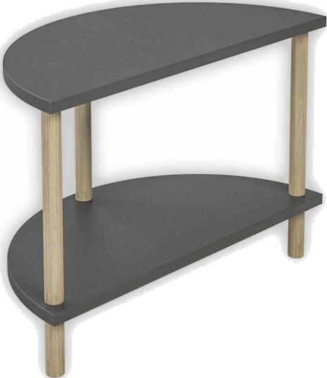 Sofabord Hanah Home Peka Cube (60 x 42 x 30 cm) Antrasitt - Antrasitt