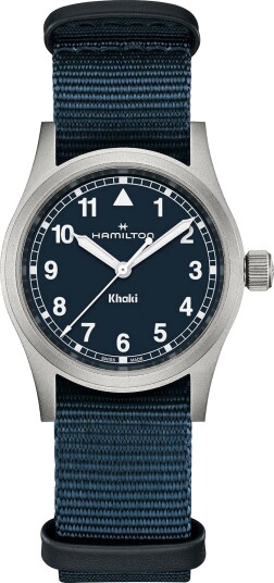 Hamilton Dameklokke H69301940 Khaki Field Blå/Tekstil Ø33 mm
