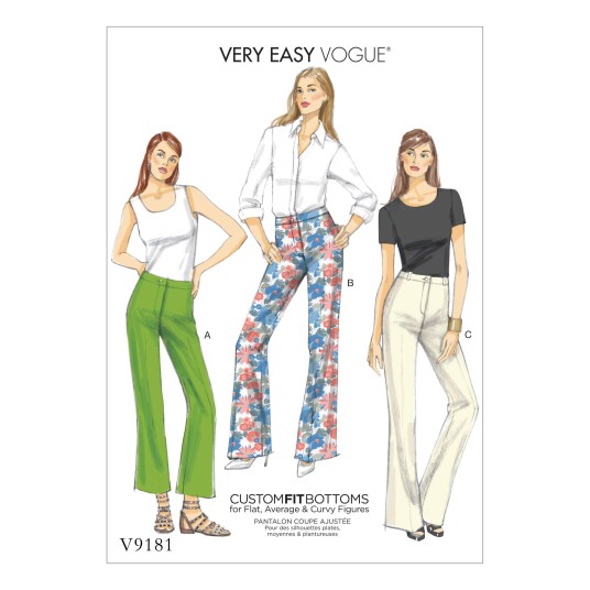 Vogue 9181 - Bukse E5 (14-16-18-20-22)
