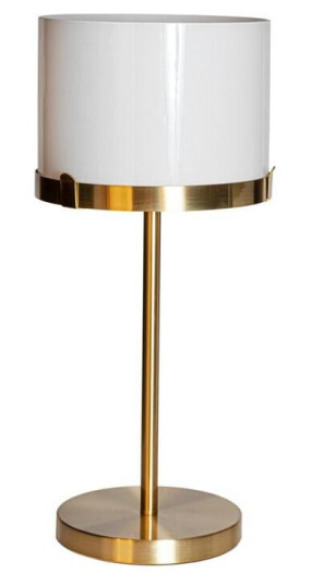 Marcel bordlampe H55 - Messing/Hvit
