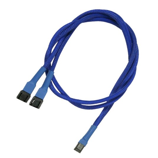 NANOXIA Kabel Nanoxia 3-Pin Y-Kabel, 60 cm, blau NANOXIA Kabel Nanoxia 3-Pin Y-Kabel, 60 cm, blau