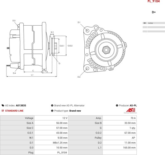 AS-PL A01383S Dynamo