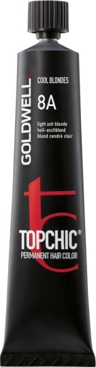 Goldwell Topchic 8A Light Ash Blonde Permanent Hair Color 60 ml