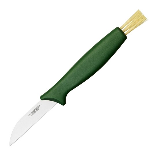 Fiskars Solid soppkniv med børste grønn