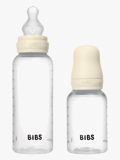 BIBS Grow and Flow Silikon Tåteflaske Sett 150ml & 270ml i Beige