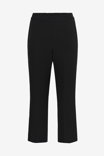 KAFFE Curve - Bukser kcSigne HW Wide Pants - Svart
