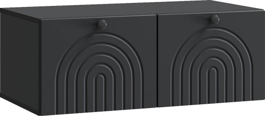  Vegghengt TV skap Svart 78,5 x 41 x 30 cm Konstruert tre