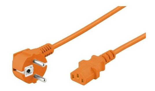Pro Power cable C13 1x90° - Orange - 3m Pro Power cable C13 1x90° - Orange - 3m