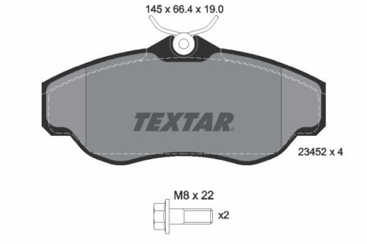 Bremseklosser TEXTAR 2345201