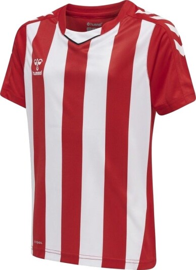 Hummel Spillerdrakt Core Striped   Rød/Hvit Barn størrelse 140 cm