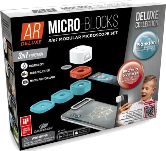 Ar Micro Blocks 3I1 Modulært Mikroskop Sæt Til Mobilen   Deluxe