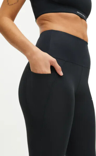 Röhnisch Flattering Curved High Waist Tights Sort S til Damer - Komfortable Treningstights