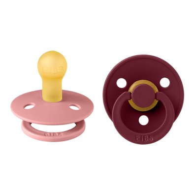 BIBS® Nappeseng Colour Dusty Rosa/Elderbær 0-6 måneder, 2 stk.
