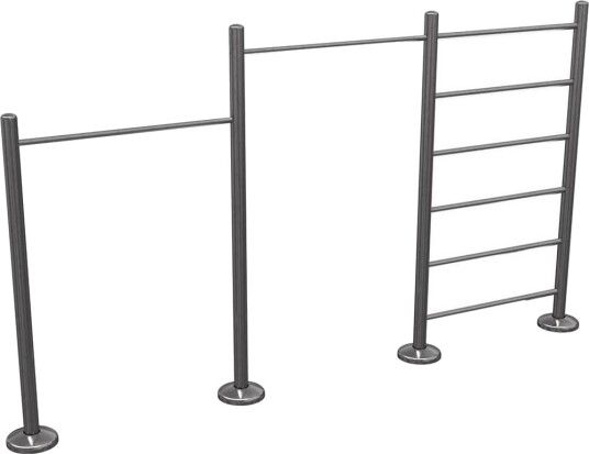 Nordic Fighter CE HORIZONTAL AND WALL BARS, Styrkemaskiner - utendørs Nordic Fighter CE HORIZONTAL AND WALL BARS, Styrkemaskiner - utendørs