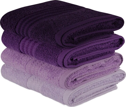 Hobby Håndkle 50x90 cm 4 pk Lilla
