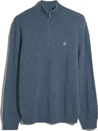 Original Penguin 7Gg Lambswool 1/4 Zi SARGASSO SEA L