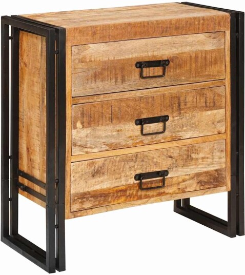 Serviesskap med skuff Brun 66 x 33 x 70 cm heltre mango