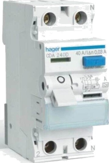 Hager Rccb 2p 25a 30ma a class (3250611615712)