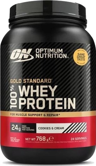 Optimum Nutrition 100% Whey Gold Standard Vassleprotein Smak Cookies and Cream Optimum Nutrition 100% Whey Gold Standard Vassleprotein Smak Cookies and Cream