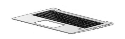 HP TOP COVER W/KB ROM