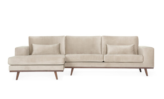 Soffadirekt STOCKHOLM Divansofa Venstre Velvet Edition Greige Soffadirekt STOCKHOLM Divansofa Venstre Velvet Edition Greige