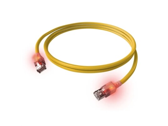 Easylan Dualboot Led Koblingskabel S/Ftp Gul1,50M Cat.6A Ftp 1,5 M Cat6a S/Ftp S Stp Rj 45 Rj 45 Gul CS1OYADAD0015