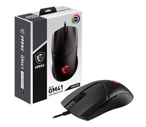 MSI Clutch GM41 Lightweight V2 Gamingmus - 16000 DPI - Svart