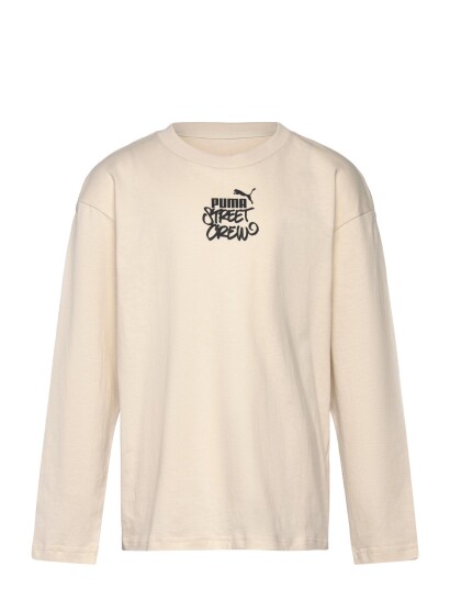 PUMA Mid90S Sp Relaxed Longsleeve Tee B Cream 164 PUMA Mid90S Sp Relaxed Longsleeve Tee B Cream 164