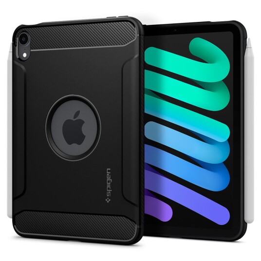 Spigen Ipad Mini 2021 Deksel Rugged Armor Matte Black Spigen Ipad Mini 2021 Deksel Rugged Armor Matte Black