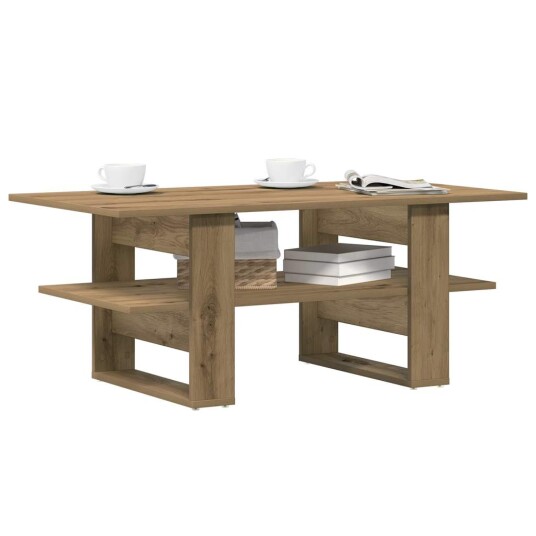 Salongbord artisan eik 102x55x42 cm konstruert tre 8721158434463