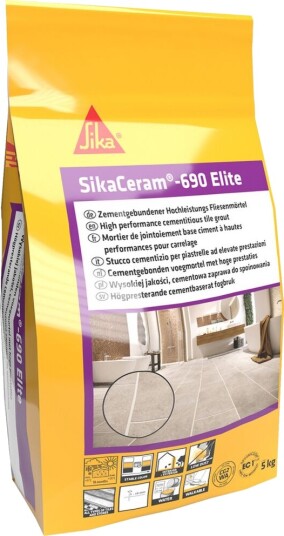 Sika Flisfug Elite Silver Grey 5kg Universal