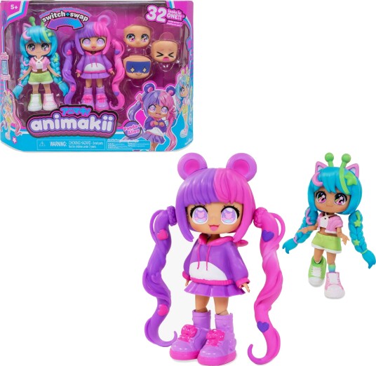 Animakii Dukke Sett Panda/Alien Kitty Animakii Dukke Sett Panda/Alien Kitty