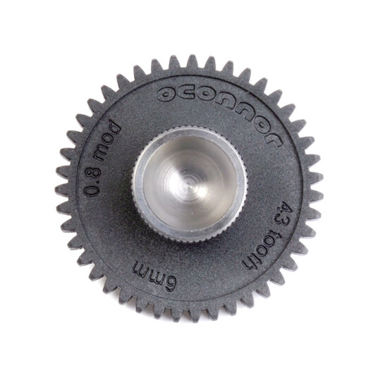 OConnor Driver Gear 43 tooth 0.8M 6 mm face Cine OConnor Driver Gear 43 tooth 0.8M 6 mm face Cine