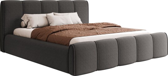 Varlinor Sengeramme 180x200 cm med Oppbevaring Grå