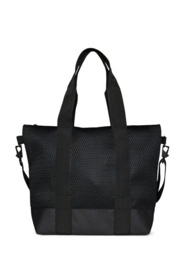 Rains Tote Bag MINI MESH W3 Black Rains Tote Bag MINI MESH W3 Black