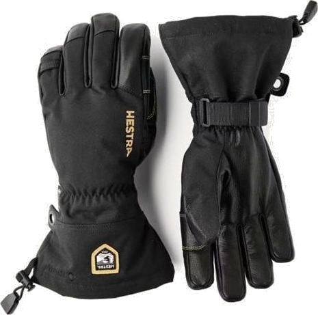 Hestra Army Leather Gore-Tex 5 Finger Black/Black Black/Black 7