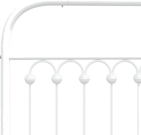 Sengegavl i metall hvit 107 cm 8721102645686 Sengegavl i metall hvit 107 cm 8721102645686