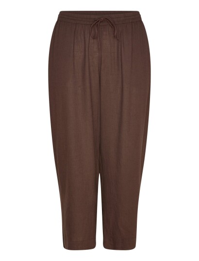 Kaffe Curve Kcmille Cropped Pants Brown 44 Kaffe Curve Kcmille Cropped Pants Brown 44