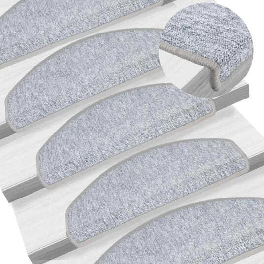Trappematter 30 stk lysegrå 65x24x4 cm 8721288458711