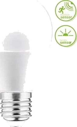 Gtv Led Pære E27 10W A60 810 Lm 4000K Med Mikrobølgesensor Og Skumringssensor Ld A60cm4 10W