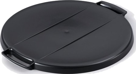 Låg Durable Durabin Lid Round 40L Sort