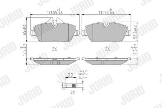Bremseklosser JURID 573733J Bremseklosser JURID 573733J