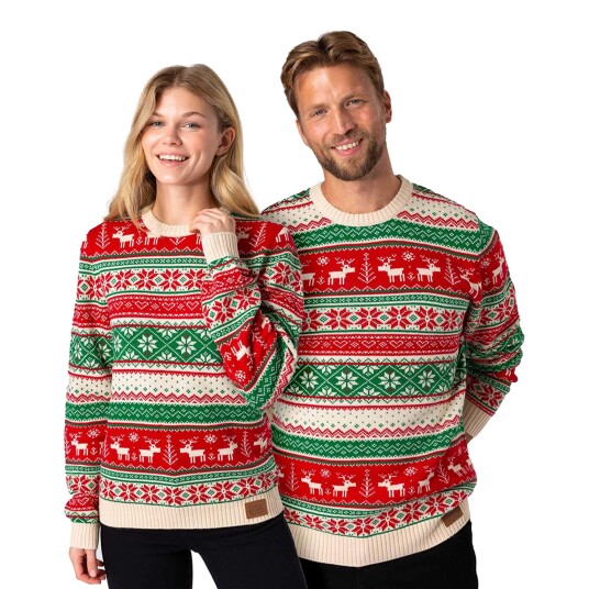 Silly Santa Strikket Julegenser - X-Large