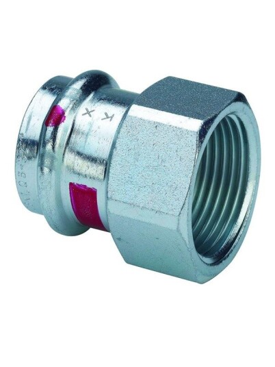 Viega Prestabo 42 mm x 1,1/2" Overgangsmuffe i Galvanisert Stål